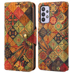 Til Samsung Galaxy A32 5G / M32 5G Pung Telefonetui Mønstertryk Læder Flip Cover med Standfunktion