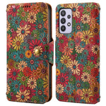 Til Samsung Galaxy A32 5G / M32 5G Pung Telefonetui Mønstertryk Læder Flip Cover med Standfunktion
