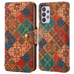 Til Samsung Galaxy A32 5G / M32 5G Pung Telefonetui Mønstertryk Læder Flip Cover med Standfunktion