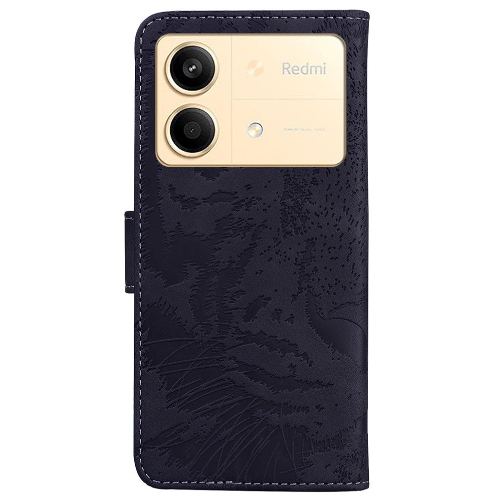 For Xiaomi Redmi Note 13R Pro 5G Case Card Slots Holder Pocket Tiger Pattern Leather Phone Cover