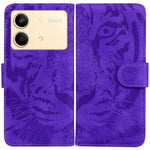 For Xiaomi Redmi Note 13R Pro 5G Case Card Slots Holder Pocket Tiger Pattern Leather Phone Cover