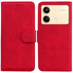 For Xiaomi Redmi Note 13R Pro 5G Wallet Case Leather Flip Solid Color Phone Cover