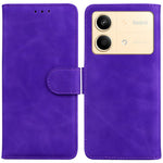 For Xiaomi Redmi Note 13R Pro 5G Wallet Case Leather Flip Solid Color Phone Cover