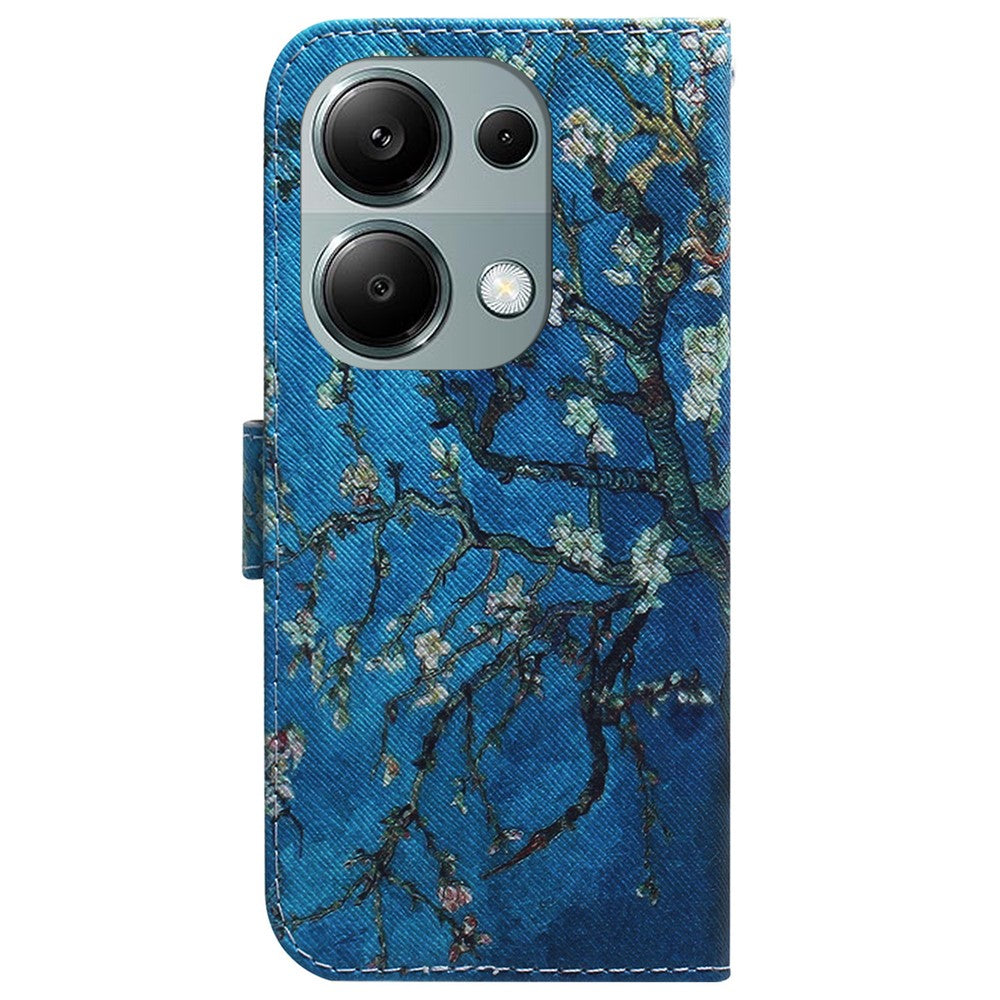 For Xiaomi Redmi Note 13 Pro 4G / Poco M6 Pro 4G Case Drop-proof Pattern Printing Card Slots Phone Cover