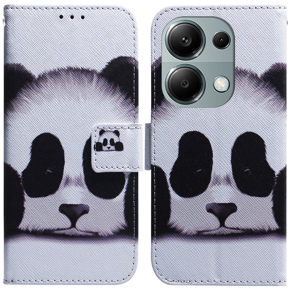 For Xiaomi Redmi Note 13 Pro 4G / Poco M6 Pro 4G Case Drop-proof Pattern Printing Card Slots Phone Cover