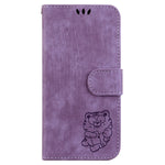 For Xiaomi Redmi Note 13 Pro 4G / Poco M6 Pro 4G Leather Case Cute Tiger Imprinted Phone Cover