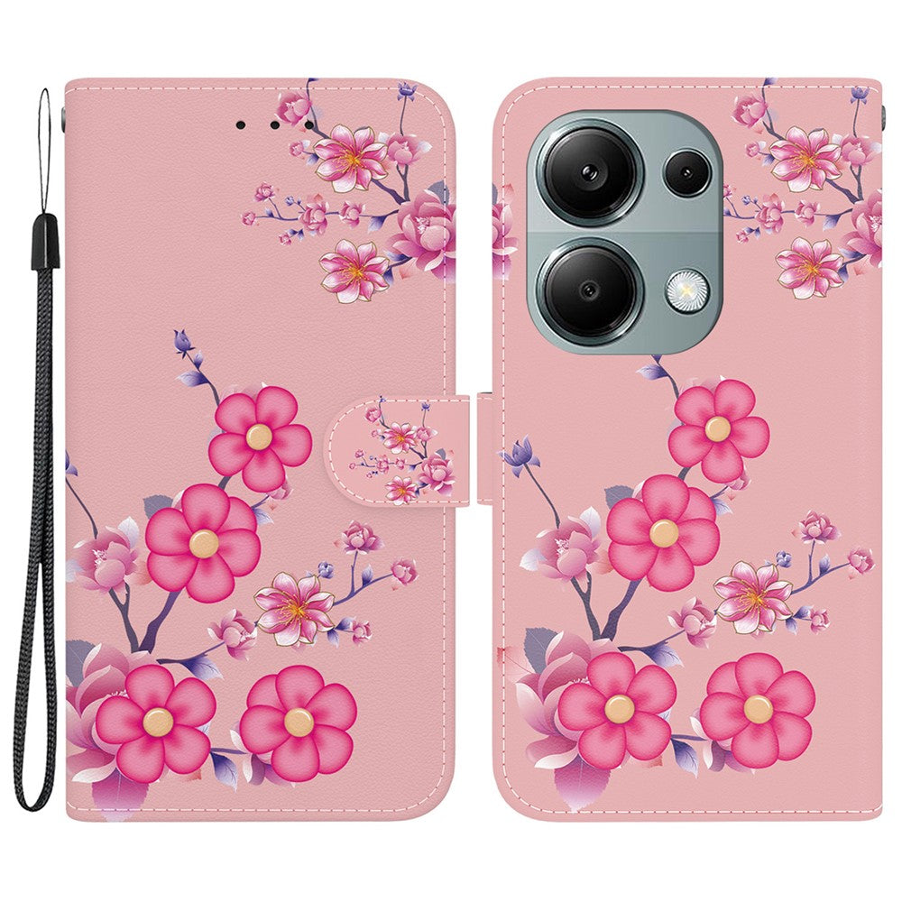 For Xiaomi Redmi Note 13 Pro 4G / Poco M6 Pro 4G Case Printed Pattern Wallet Leather Phone Cover