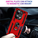 For Xiaomi Redmi Note 13 Pro 4G / Poco M6 Pro 4G Case Anti-Drop PC+TPU Kickstand Phone Cover