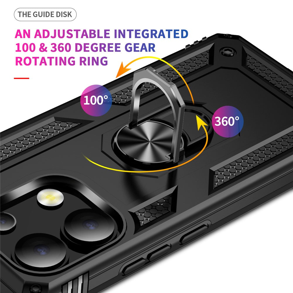 Xiaomi Redmi Note 13 4G-skal PC+TPU stötsäkert mobilskal med stöd