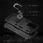 For Xiaomi Redmi Note 13 4G Case PC+TPU Shockproof Phone Cover with Kickstand