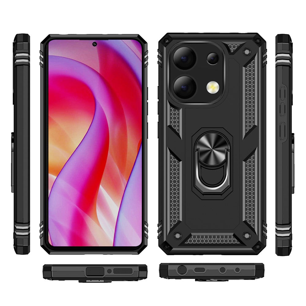 Xiaomi Redmi Note 13 4G-skal PC+TPU stötsäkert mobilskal med stöd