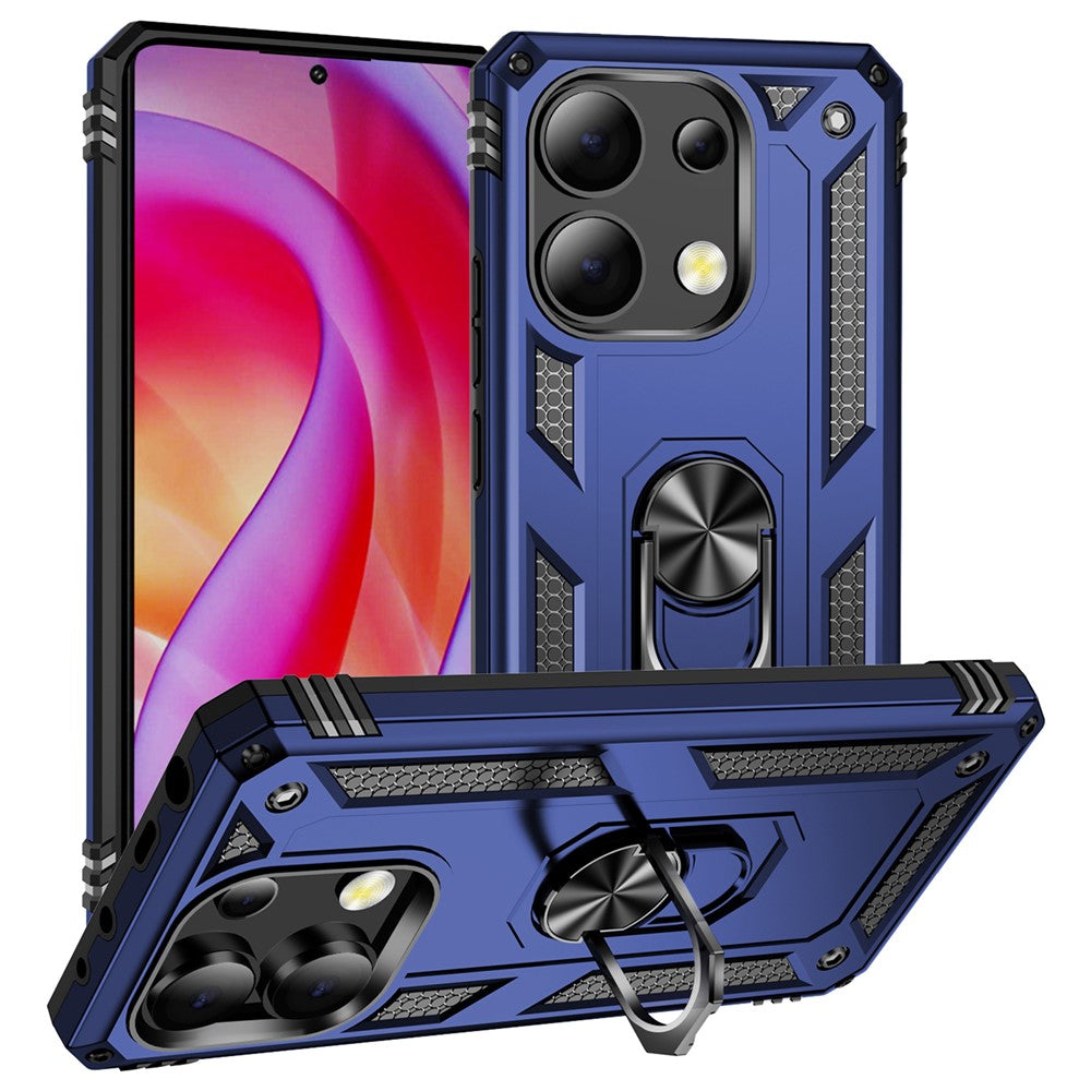 Xiaomi Redmi Note 13 4G-skal PC+TPU stötsäkert mobilskal med stöd