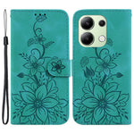For Xiaomi Redmi Note 13 4G Leather Case Stand Phone Wallet Cover Flower Pattern