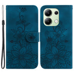 For Xiaomi Redmi Note 13 4G Leather Case Stand Phone Wallet Cover Flower Pattern