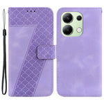 For Xiaomi Redmi Note 13 4G Leather Case Phone Wallet Cover 7-Shape Imprint