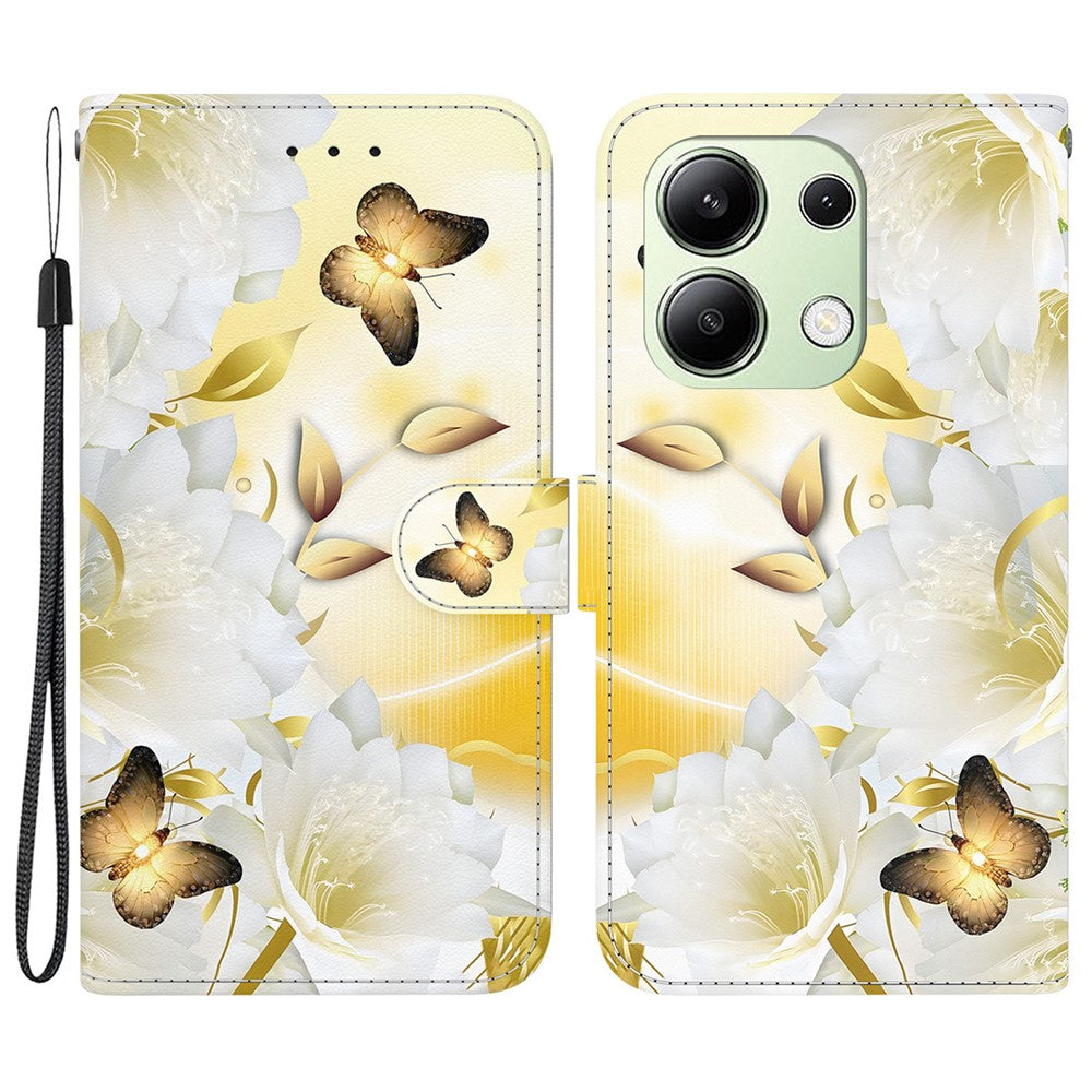 Xiaomi Redmi Note 13 4G Plånboksfodral Mönstertryck Lädermobilfodral
