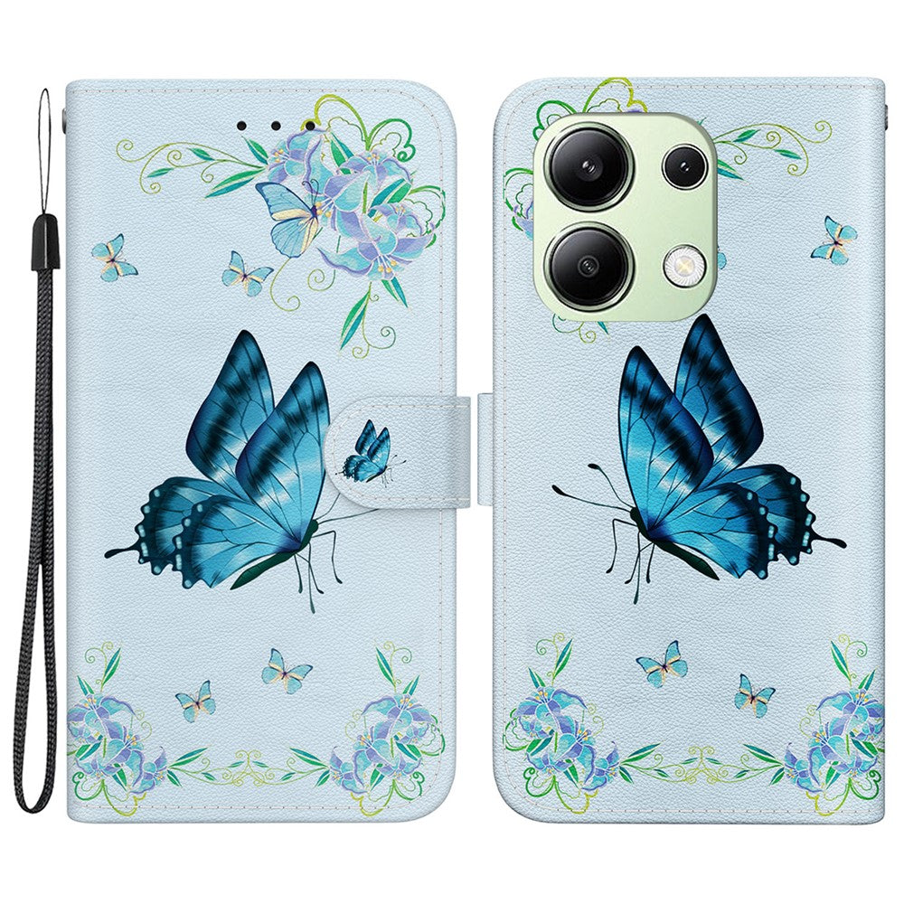 Xiaomi Redmi Note 13 4G Plånboksfodral Mönstertryck Lädermobilfodral