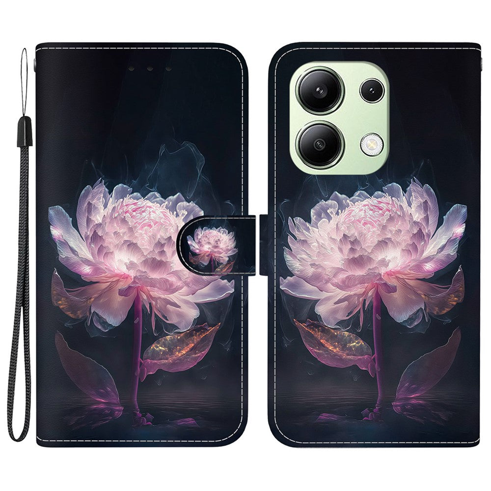 Xiaomi Redmi Note 13 4G Plånboksfodral Mönstertryck Lädermobilfodral