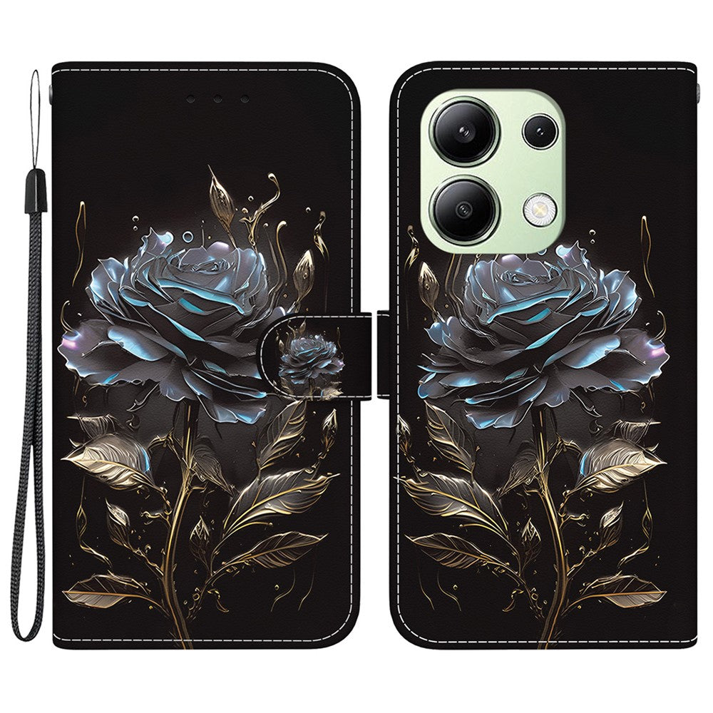 Xiaomi Redmi Note 13 4G Plånboksfodral Mönstertryck Lädermobilfodral