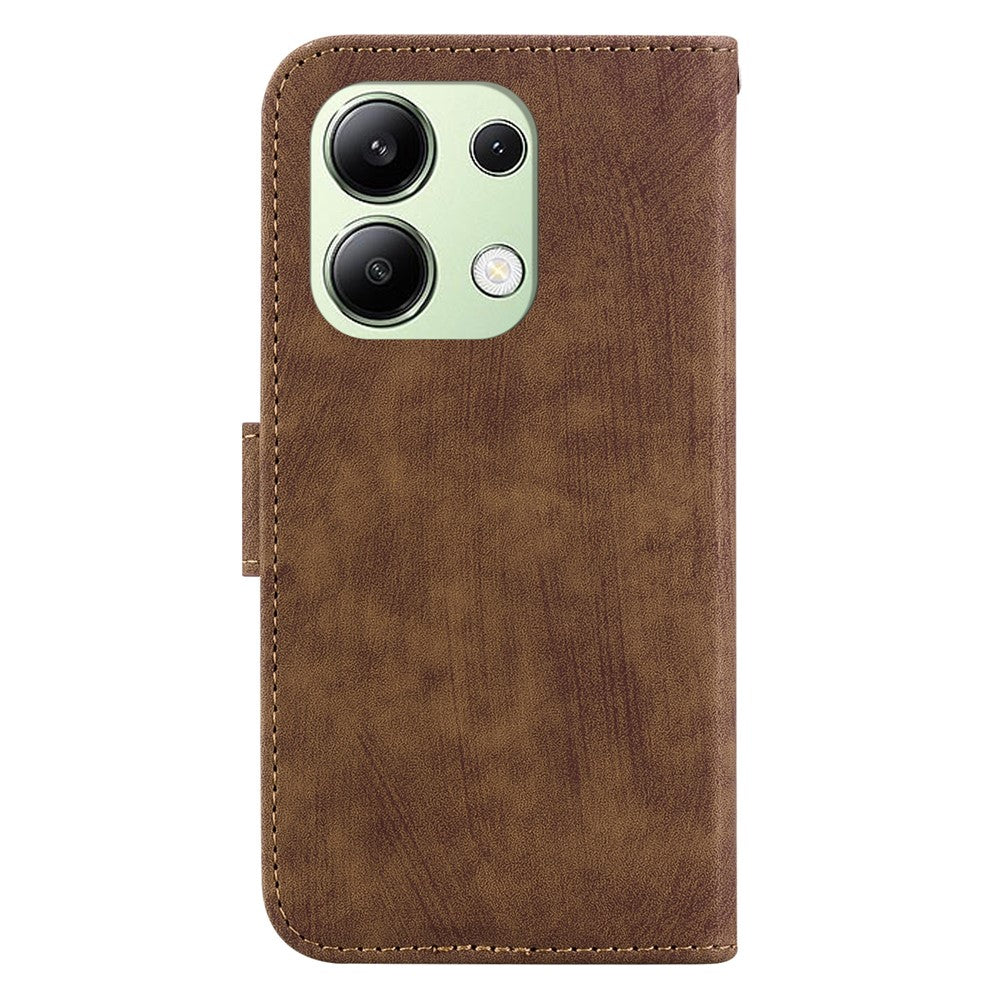 For Xiaomi Redmi Note 13 4G Case Cute Tiger Imprinted Leather Phone Cover