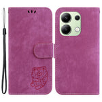 For Xiaomi Redmi Note 13 4G Case Cute Tiger Imprinted Leather Phone Cover