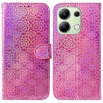 Xiaomi Redmi Note 13 4G Plånboksfodral PU-läder Dazzling Flower-mobilfodral