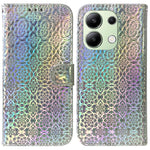 For Xiaomi Redmi Note 13 4G Wallet Case PU Leather Dazzling Flower Phone Cover