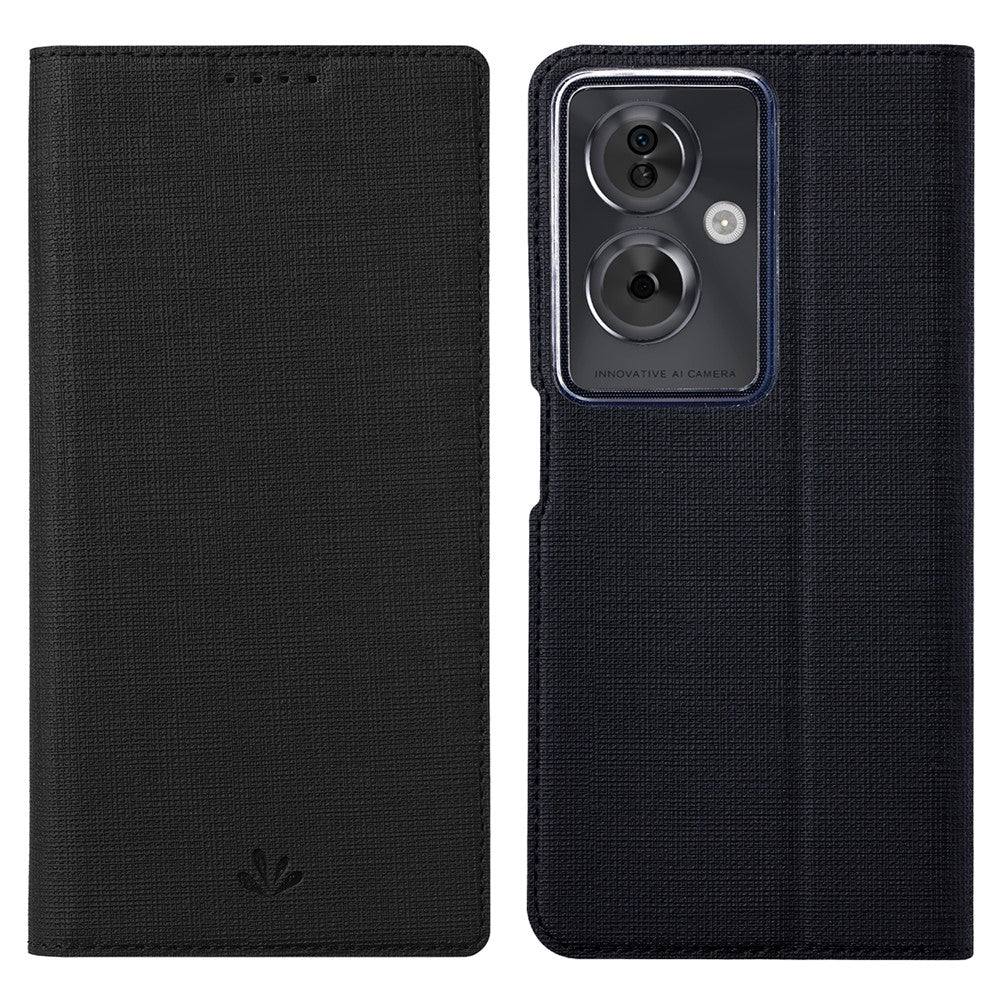 VILI DMX-serien för Oppo A79 5G / A2 5G-skal med korthållare i läder, magnetisk stängning, mobilskal