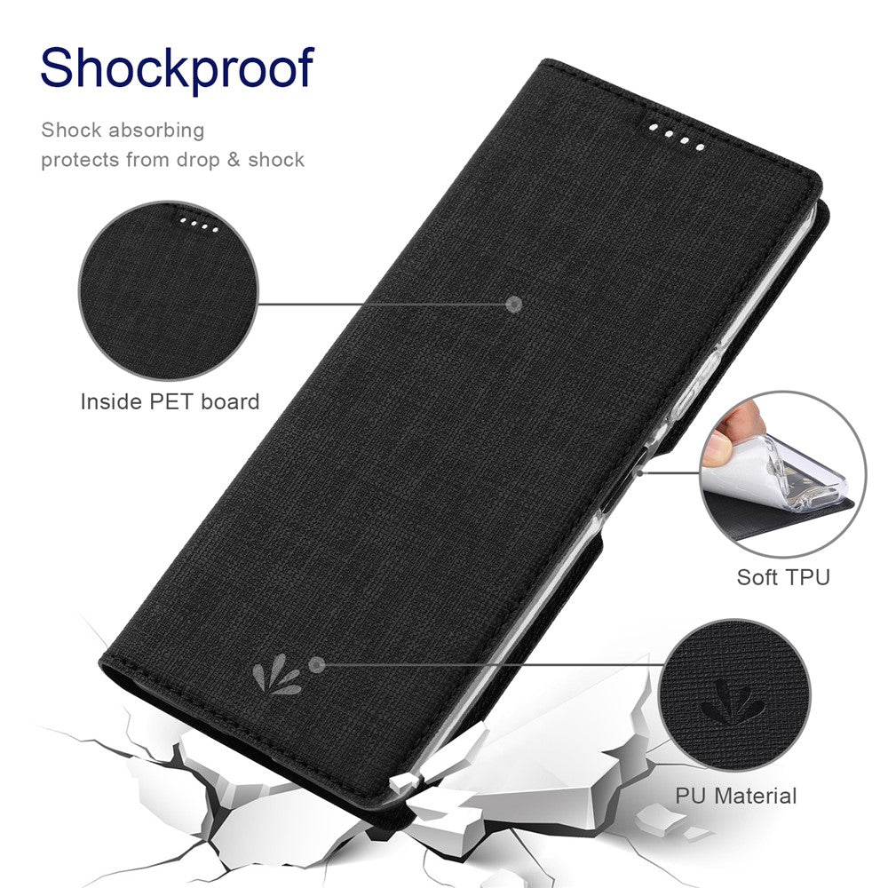 VILI DMX-serien för Oppo A79 5G / A2 5G-skal med korthållare i läder, magnetisk stängning, mobilskal