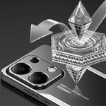 Xiaomi Redmi Note 13 Pro 4G / Poco M6 Pro 4G-skal Stoppsäkert Aluminiumlegering + TPU + PC-mobilskal