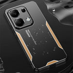 Xiaomi Redmi Note 13 Pro 4G / Poco M6 Pro 4G-skal Stoppsäkert Aluminiumlegering + TPU + PC-mobilskal