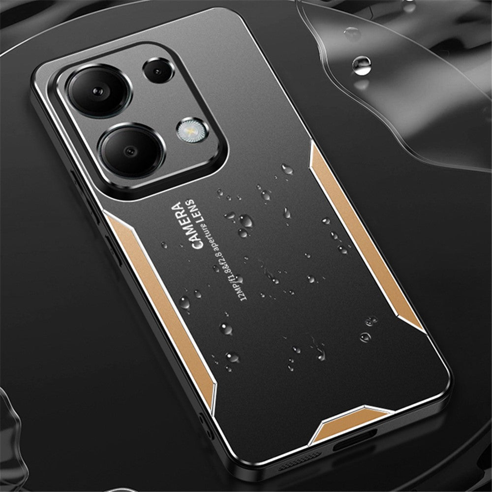 Xiaomi Redmi Note 13 Pro 4G / Poco M6 Pro 4G-skal Stoppsäkert Aluminiumlegering + TPU + PC-mobilskal