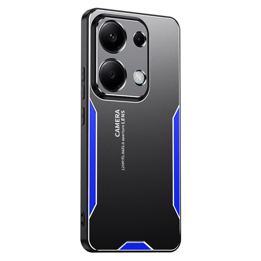 Xiaomi Redmi Note 13 Pro 4G / Poco M6 Pro 4G-skal Stoppsäkert Aluminiumlegering + TPU + PC-mobilskal