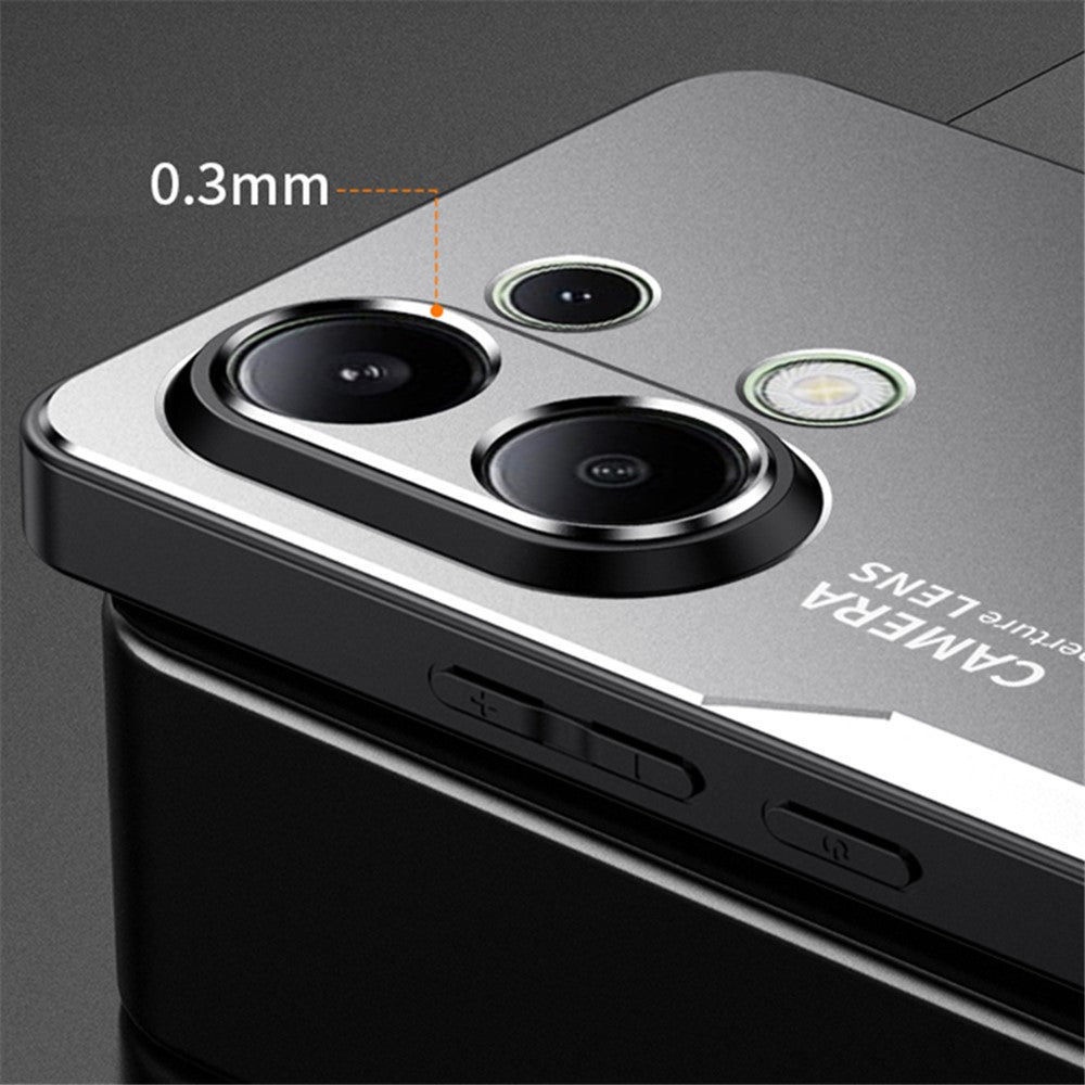 For Xiaomi Redmi Note 13 4G Drop Protection Phone Case Slim-Fit Aluminum Alloy+TPU+PC Shell