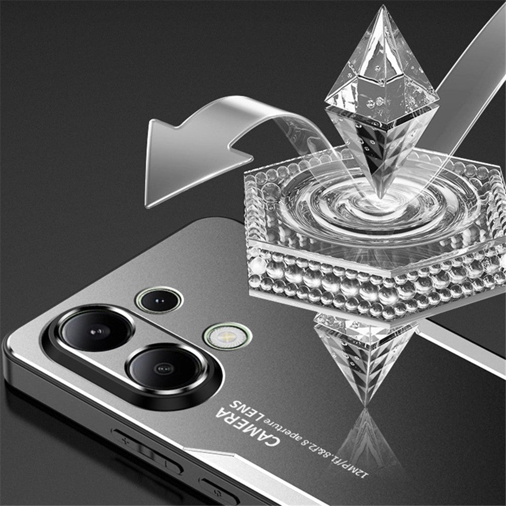 For Xiaomi Redmi Note 13 4G Drop Protection Phone Case Slim-Fit Aluminum Alloy+TPU+PC Shell