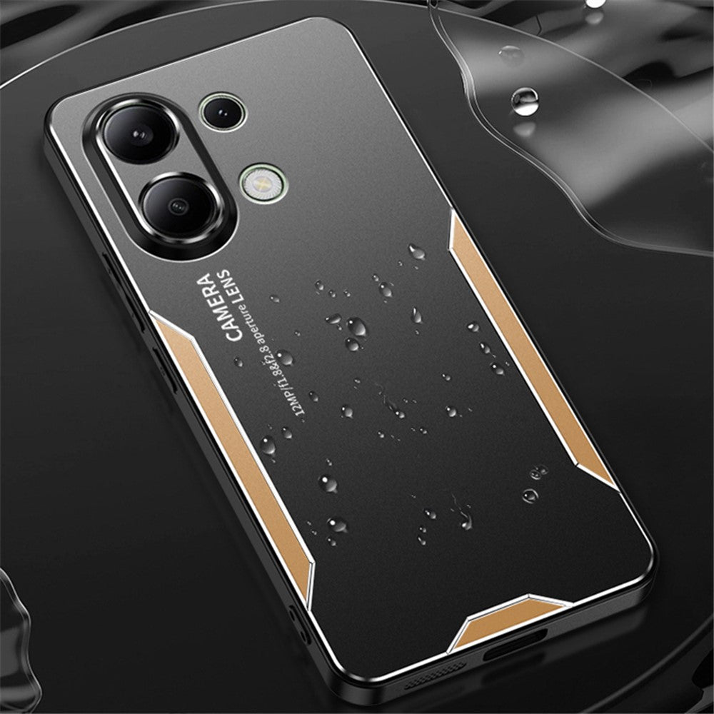 For Xiaomi Redmi Note 13 4G Drop Protection Phone Case Slim-Fit Aluminum Alloy+TPU+PC Shell