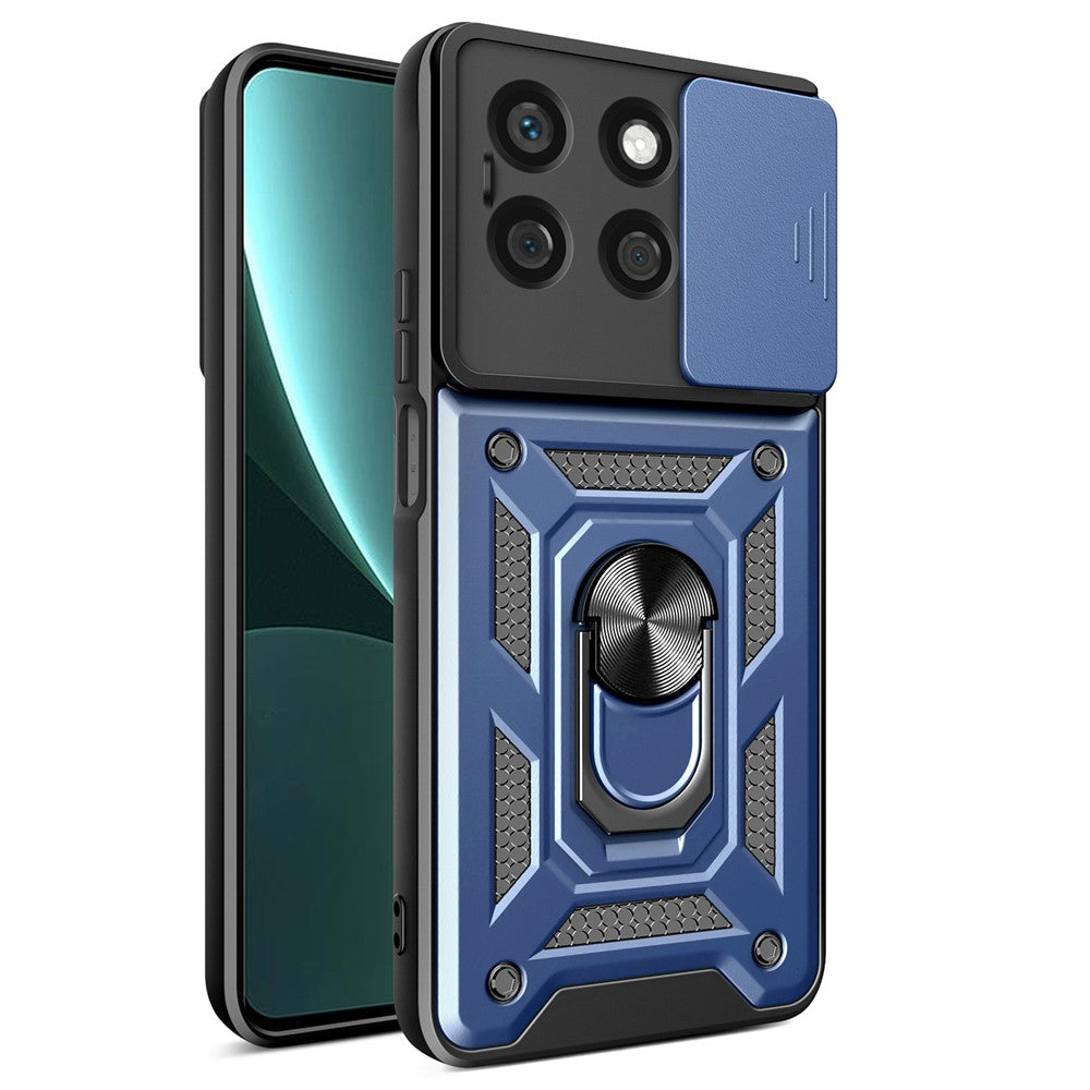 Til Honor X8b 4G Cover PC+TPU Kamera Beskyttelse Telefon Cover Indbygget Støtteben