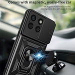 Til Honor X8b 4G Cover PC+TPU Kamera Beskyttelse Telefon Cover Indbygget Støtteben