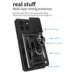 Til Honor X8b 4G Cover PC+TPU Kamera Beskyttelse Telefon Cover Indbygget Støtteben