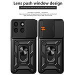 Til Honor X8b 4G Cover PC+TPU Kamera Beskyttelse Telefon Cover Indbygget Støtteben