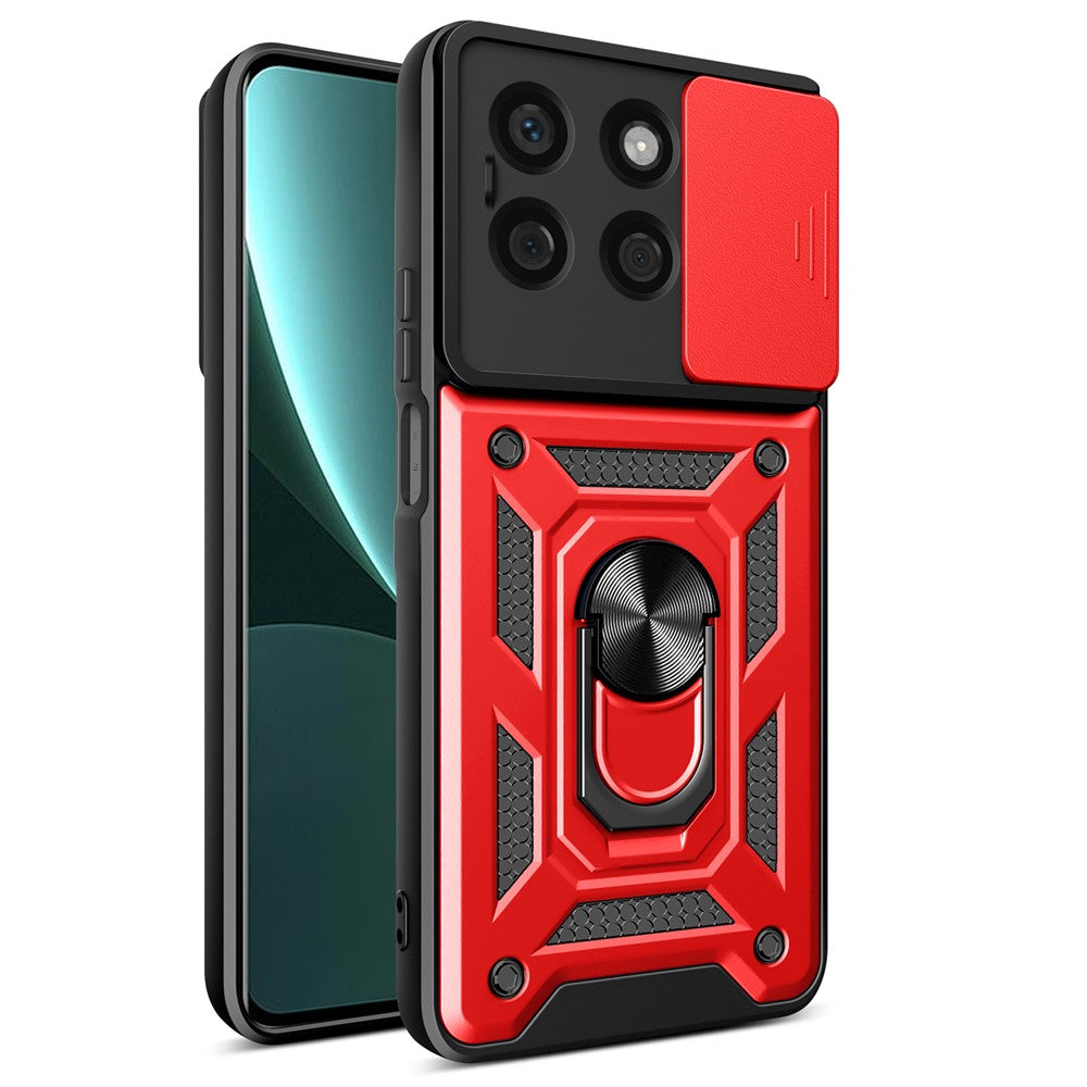 Til Honor X8b 4G Cover PC+TPU Kamera Beskyttelse Telefon Cover Indbygget Støtteben