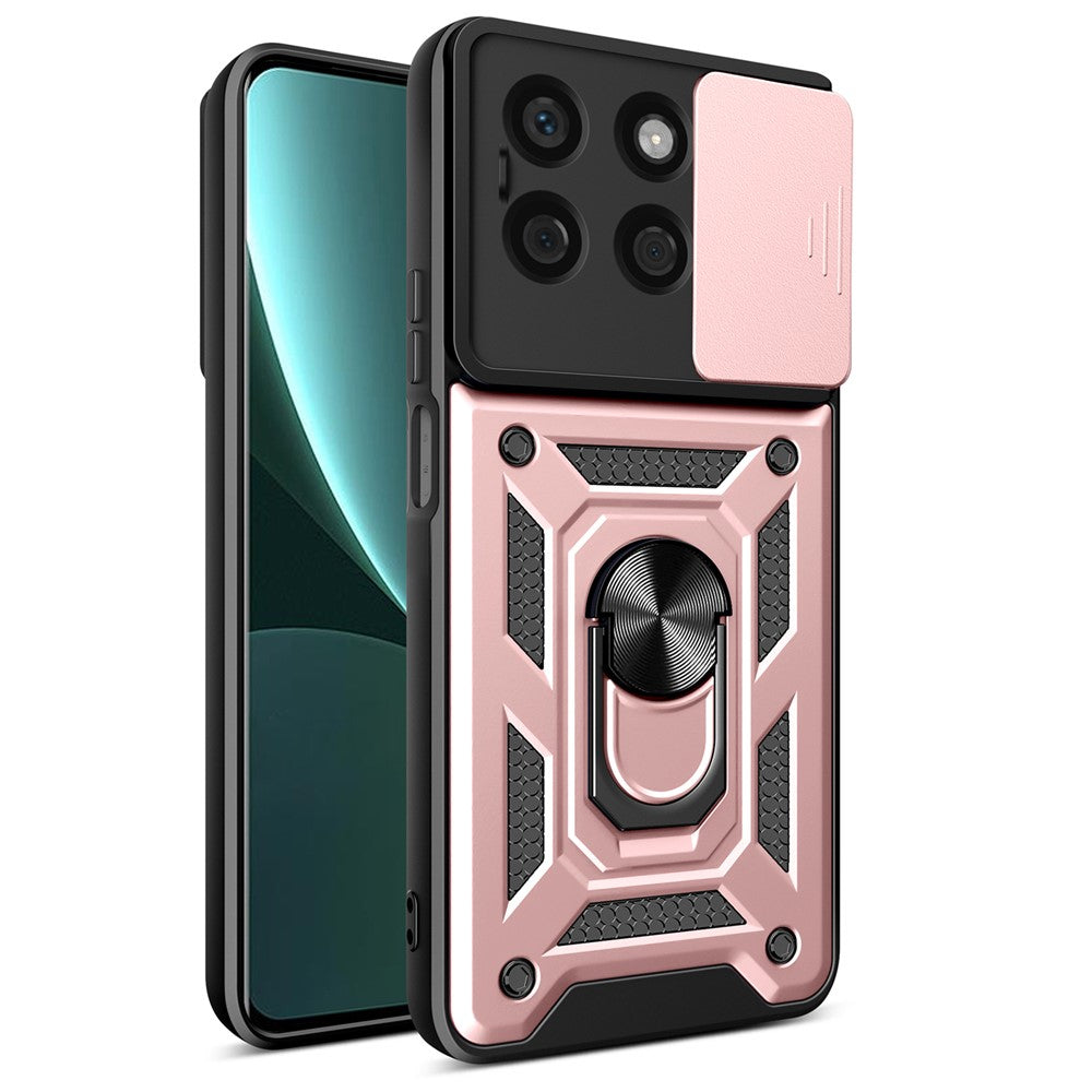 Til Honor X8b 4G Cover PC+TPU Kamera Beskyttelse Telefon Cover Indbygget Støtteben