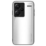 Hærdet glas + TPU-beskyttelsescover til Xiaomi Redmi Note 13 Pro+ 5G med kulfiberstruktur