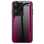 Hærdet glas + TPU-beskyttelsescover til Xiaomi Redmi Note 13 Pro+ 5G med kulfiberstruktur