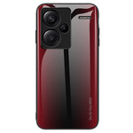 Hærdet glas + TPU-beskyttelsescover til Xiaomi Redmi Note 13 Pro+ 5G med kulfiberstruktur