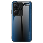Hærdet glas + TPU-beskyttelsescover til Xiaomi Redmi Note 13 Pro+ 5G med kulfiberstruktur