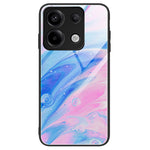 For Xiaomi Redmi Note 13 Pro 5G / Poco X6 5G Case Tempered Glass Back Phone Cover with Marble Pattern