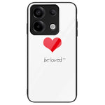Phone Case for Xiaomi Redmi Note 13 Pro 5G / Poco X6 5G Cover Pattern Printing Tempered Glass+PC+TPU Shell