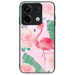 Phone Case for Xiaomi Redmi Note 13 Pro 5G / Poco X6 5G Cover Pattern Printing Tempered Glass+PC+TPU Shell