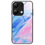 For Xiaomi Redmi Note 13 Pro 4G / Poco M6 Pro 4G Case Marble Pattern Tempered Glass Phone Back Protector